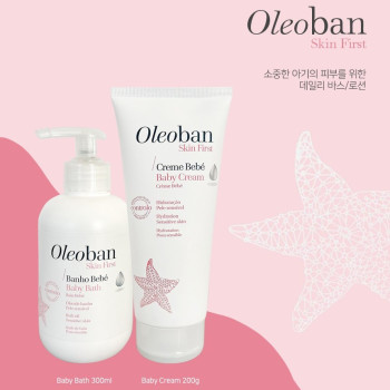 올레오반 베이비 바스 300ml / 신생아 아기 유아 바디워시 클렌저 | 블랙픽