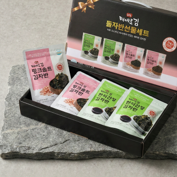 광천 해비토김 돌자반 2종세트 한식간장 김자반 2봉 핑크솔트 김자반 2봉 33g×4봉[한박스] | 블랙픽